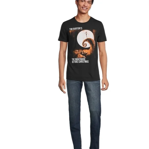 Disney NEW Nightmare Before Christmas Jack Skellington Graphic Tee Black - XL - Picture 2 of 5